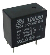 Tianbo Electronics TRG1 L-S-H 24VDC Kretskort-relä 24 V/DC 3 A 1 NO 1 st