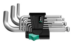 Wera 950 PKS/9 SM N Inner-sexkantig Vinkelskruvmejselset 9 delar