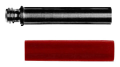 Stäubli B4-E-IM4-I Skruvadapter Gängadapter M4 - 4 mm hylsdon Röd 1 st