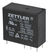  Zettler Electronics AZ733-2C-6DE Kretskort-relä 6 V/DC 10 A 2 switch 1 st