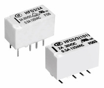 Hongfa HFD3/024 Kretskort-relä 24 V/DC 2 A 2 switch 1 st