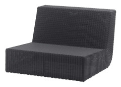 Savannah mittdel svart konstrotting Cane-Line