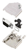 MH Connectors MHDTZK9-DM9P-K D-Sub stiftlist set 180 ° Antal poler: 9 Lödhona 1 st