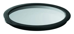 Rösle Glaslock Ø20cm, Klar/Svart