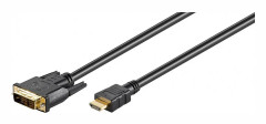  MicroConnect HDMI 19 - DVI-D 18+1 10m M-M