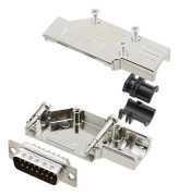 encitech DCMR-FK-15-DBP-K 6355-0065-02 D-Sub stiftlist set 90 ° Antal poler: 15 Lödhona 1 set