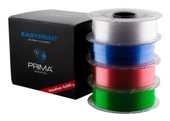 EasyPrint PETG Value Pack - 1.75mm - 4x 500 g (Total 2 kg) - Clear, Rose, Light Blue, Green