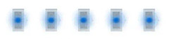 5 SMD-LEDs, blue