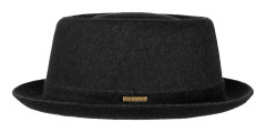 Stetson - Svart porkpie Hatt - Wool Black Pork Pie @ Hatstore