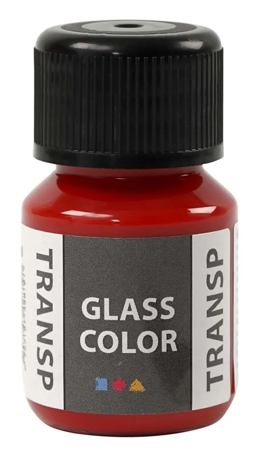  Glasfärg transparent, röd, 35ml