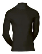 JBS Classic Roll Neck Long Sleeve Svart bomull Small Herr