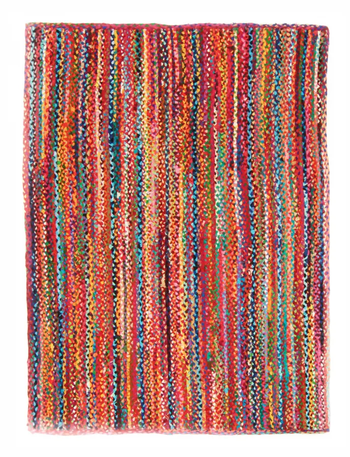 Trasmatta - Flätan (multi) (Storlek: 60 x 120 cm)