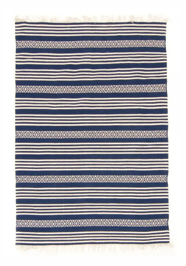 Trasmatta - Ystad (blå) (Storlek: 70 x 300 cm)