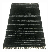 Trasmatta - Nordal Design (svart läder) (Storlek: 170 x 240 cm)