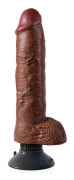 King Cock 10 Inch Vibrating - Mörk