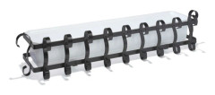 Balkonglåda Twirl 100 cm svart
