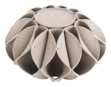 Ruff Pouf High Grey