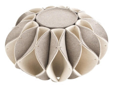 Ruff Pouf High Beige