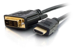 C2G - Videokabel - enkel länk - HDMI / DVI - DVI-D (hane) till HDMI (hane) - 1 m - dubbelt skärmad - svart