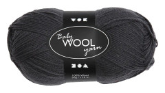  Babygarn, L: 172 m, mörkgrå, NM 14/4 , 50g