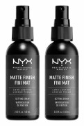 2-pack NYX PROF. MAKEUP Matte Finish Setting Spray