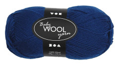  Babygarn, L: 172 m, mörkblå, NM 14/4 , 50g
