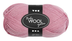 Babygarn, L: 172 m, mörkrosa, NM 14/4 , 50g