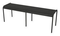 Luxembourg 3/4 Seater Bench Liquorice 42