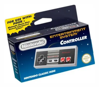  Classic handkontroll Nintendo Classic Mini NES Grå