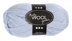  Babygarn, L: 172 m, ljusblå, NM 14/4, 50g