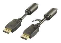 DELTACO DisplayPort monitorkabel, 20-pin ha - ha 5 m