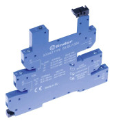 Finder 93.63.0.240 Reläsockel med fästbygel, med LED, med EMC-reduceringskrets Serie: Finder Serie 34 Finder 34.51, Find