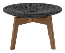 Peacock fotpall mörkgrå