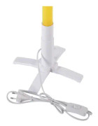 Rörformad lampa 60 st LED-dioder 134 cm Gul