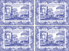 Blue Italian Bordstablett 6-Pack, 305 mm x 230 mm
