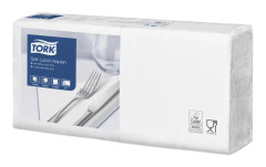 Tork mjuk lunchservett 33x33cm Vit