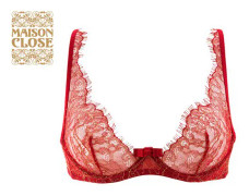 Jardin Imperial Wire Bra Red