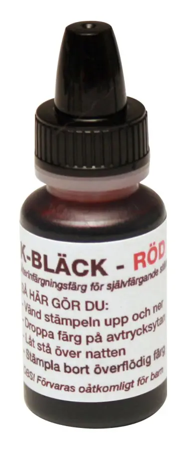  Stämpelfärg 10ml röd
