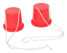  Bucket Stilts Red