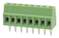 Degson Skruvklämma block 0.82 mm² Antal poler 5 Grön 50 st