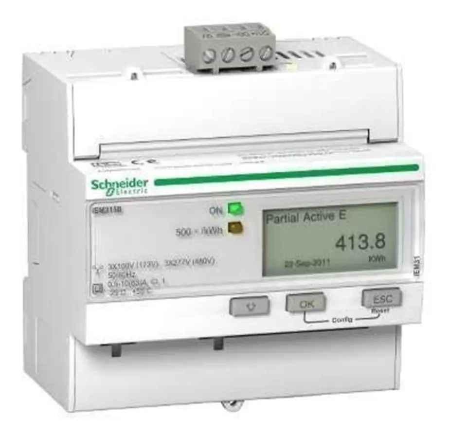 Schneider Triphase kwh meter 63a modbus mid