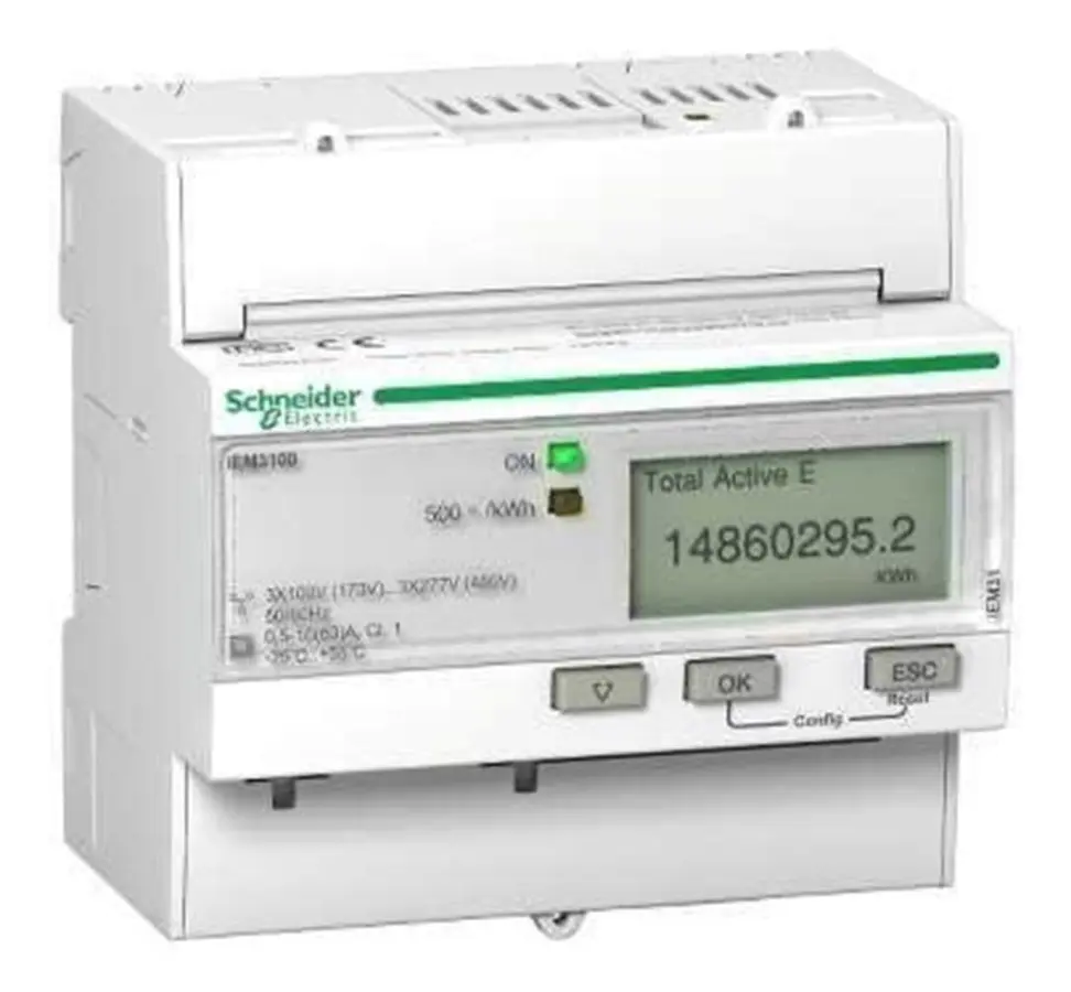 Schneider Triphase kwh meter ct pulse mid
