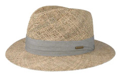 Stetson - Beige straw Hatt - Seagrass Traveller Beige/Grey Straw @ Hatstore