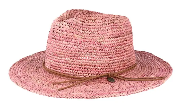 Celery Dusty Pink Straw Hat - Barts