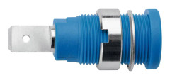 Schützinger SEB 6452 Ni / BL Säkerhets Labhylsa Hona inbyggd vertikal Stift-Ø: 4 mm Blå 1 st