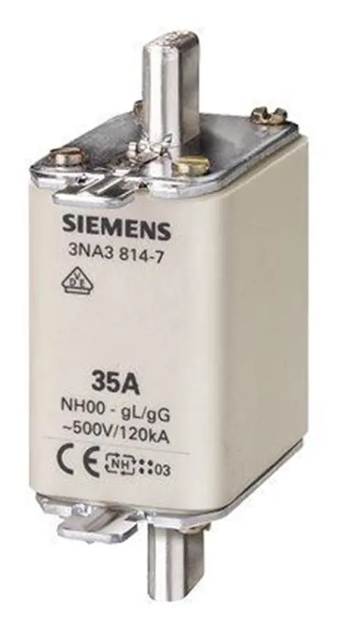  Siemens Lv hrc fuse link 500v s.00 80a 3na3824-7