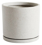 Plant Pot with Saucer XXL/ Grey