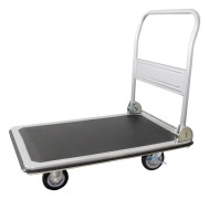 pro-bau-tec® 1499487 Plattformsvagn bromsar, hoppfällbar Stålbleck Last (max.): 250 kg