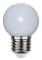 LED-Lampa Klot, Plasthölje Opal LED E27 2700K 15lm 1W(1,5W)