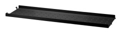 String Metallhyllplan Låg Kant 58x20 cm (1-Pack) Svart